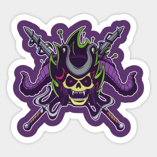 Skelegod Retro Villain Sticker